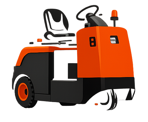 2B : Chariots tracteurs industriels